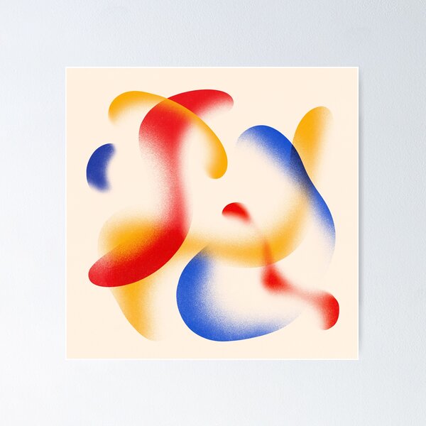 Item preview, Abstract Ephemeral Shapes Colorful Art designed and sold by trajeado14.