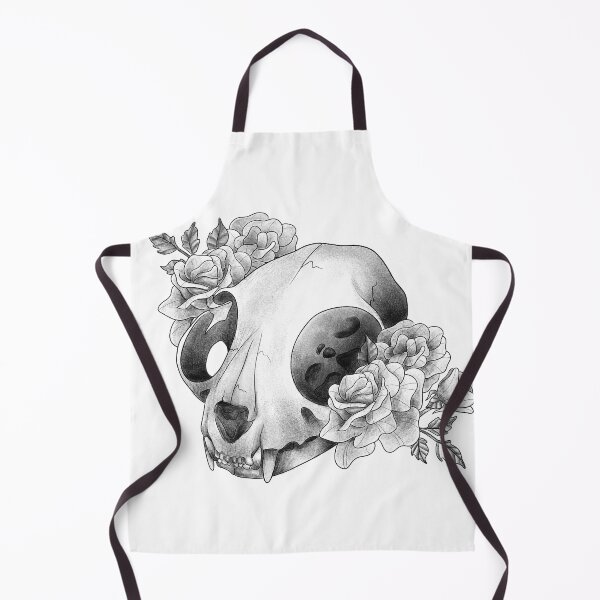 Item preview, Cat skull with roses designed and sold by AltarVision.