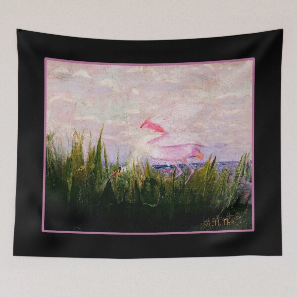 Item preview, Tropical Roseate Spoonbill Bird Study I designed and sold by KathteeDesign.