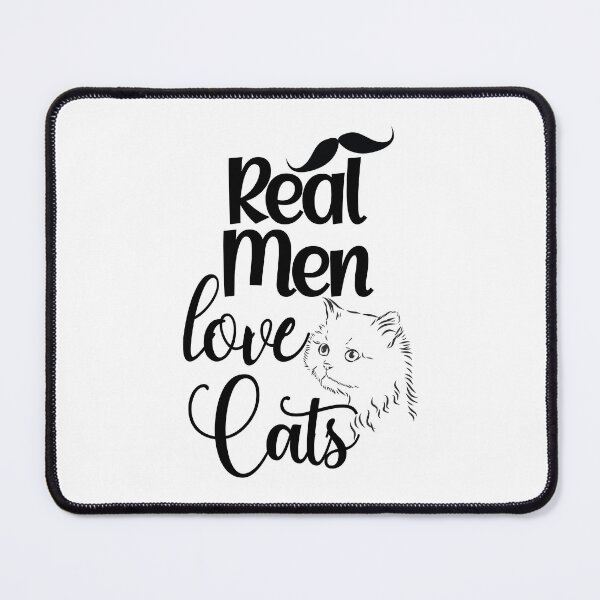 Item preview, Real men love cats designed and sold by theluckstore.