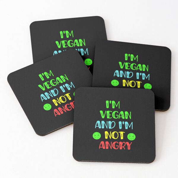 Item preview, I'm Vegan And I'm Not Angry | Funny Vegan designed and sold by Einstein12345.