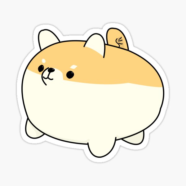 Shibu Inu Butt Sticker