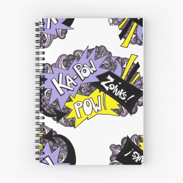 Artikelvorschau, Kapow! Comic-Buch-Wort-Kunst-purpurrotes Gelb entworfen und verkauft von AshvaraGaming.