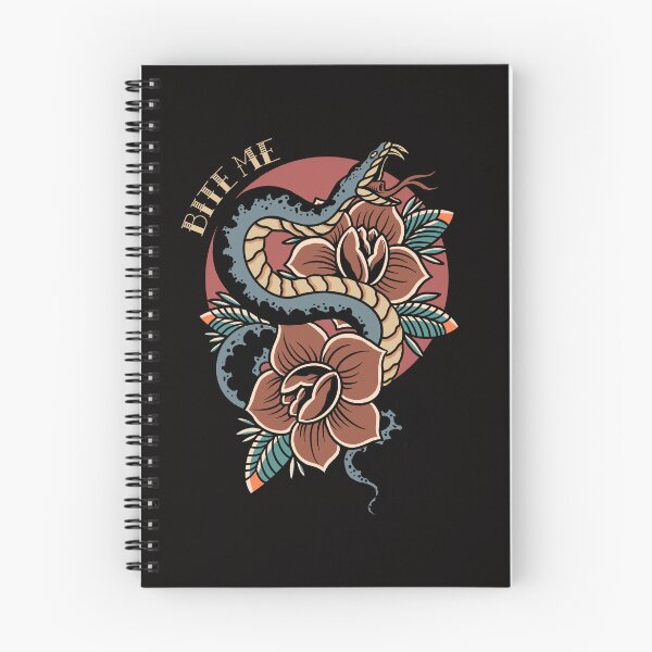 Item preview, Snake Rose Tattoo Design "Bite Me" designed and sold by The Masked Designer.