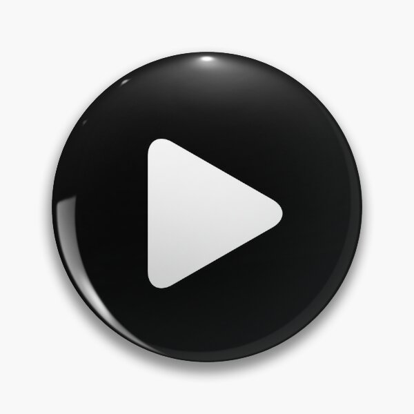 Item preview, Play Button 000 Black on White designed and sold by Rupert Russell.