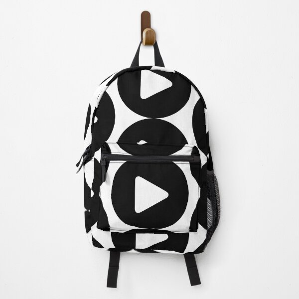 Item preview, Play Button 000 Black on White designed and sold by Rupert Russell.
