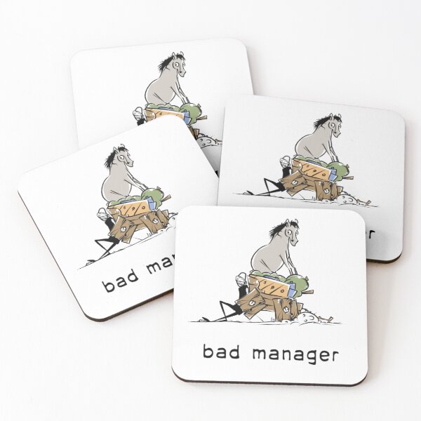 Item preview, print bad manager caricature designed and sold by BeilMaro.