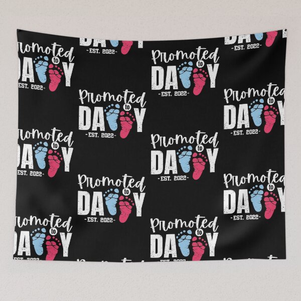 Item preview, Promoted To Daddy New Dad First Time Fatherhood designed and sold by GravitiTees.