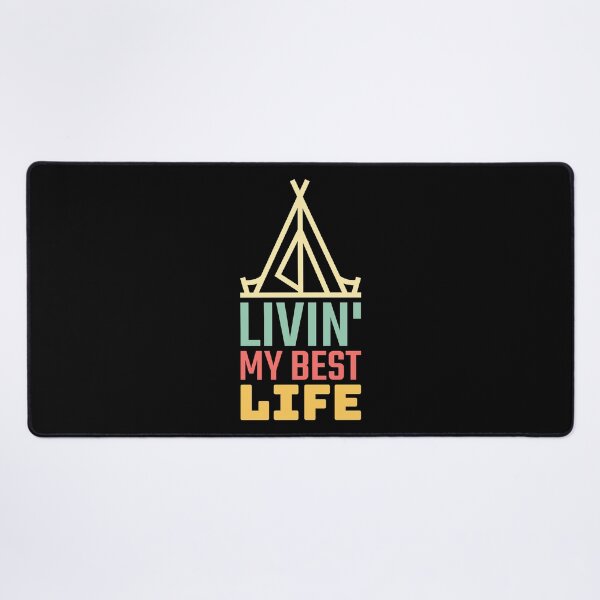 Item preview, Livin My Best Life Love Living The Best Life Camping Campers designed and sold by shoutoutshirtco.