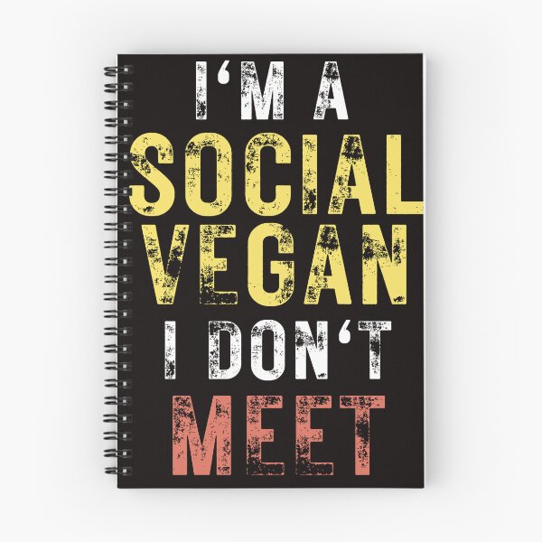Item preview, Funny Introvert "I'm a Social Vegan, I Don't Meet" designed and sold by The Masked Designer.