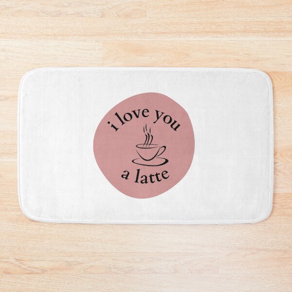 Item preview, I Love You a Latte designed and sold by NotablyDesigned.