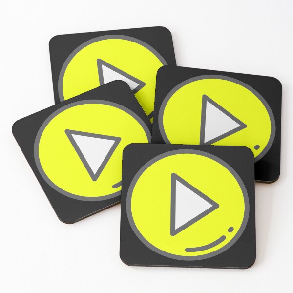 Item preview, Play Button 002 Yellow designed and sold by Rupert Russell.