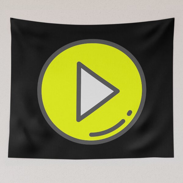 Item preview, Play Button 002 Yellow designed and sold by Rupert Russell.