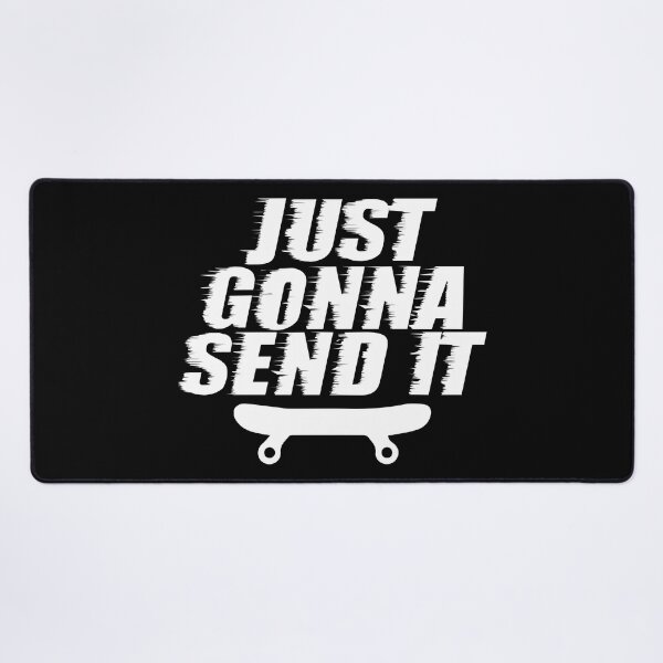 Item preview, Just Gonna Send It Go Hard Crazy Skateboarder Skater Shirt designed and sold by shoutoutshirtco.