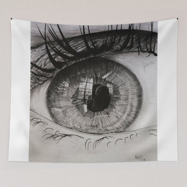 Item preview, "In the eye of Jessica" - Dry brush designed and sold by RmvPortraitsArt.