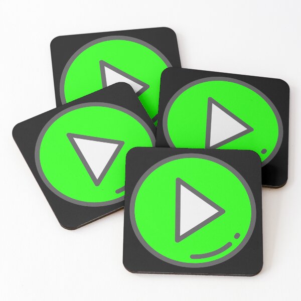 Item preview, Play Button 002 Green designed and sold by Rupert Russell.