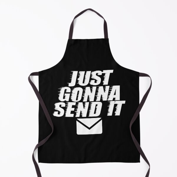 Item preview, Just Gonna Send It Go Hard Crazy Retro Mail Email Shirt designed and sold by shoutoutshirtco.