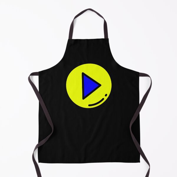 Item preview, Play Button 002 Yellow & Blue designed and sold by Rupert Russell.