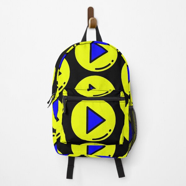 Item preview, Play Button 002 Yellow & Blue designed and sold by Rupert Russell.