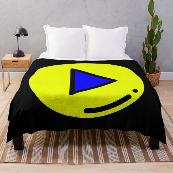 Item preview, Play Button 002 Yellow & Blue designed and sold by Rupert Russell.