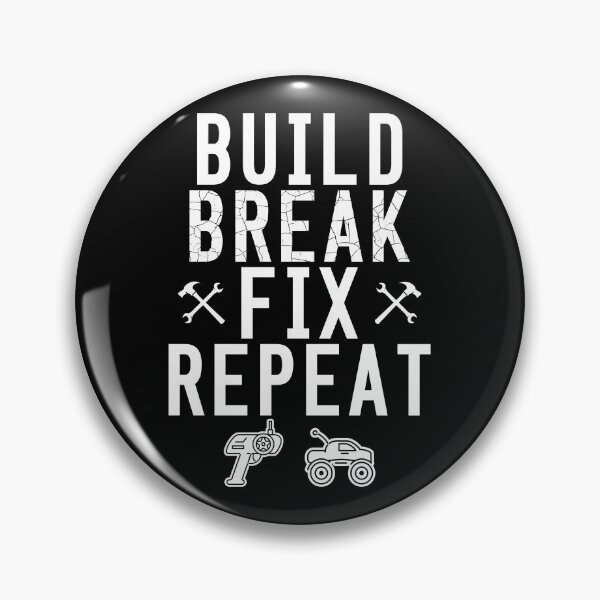 Item preview, Build Break Fix Repeat RC Car Radio Control Racing T Shirt designed and sold by shoutoutshirtco.