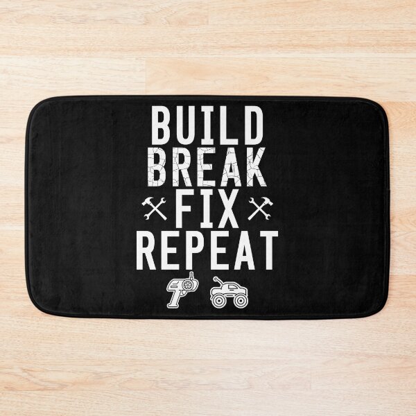 Item preview, Build Break Fix Repeat RC Car Radio Control Racing T Shirt designed and sold by shoutoutshirtco.
