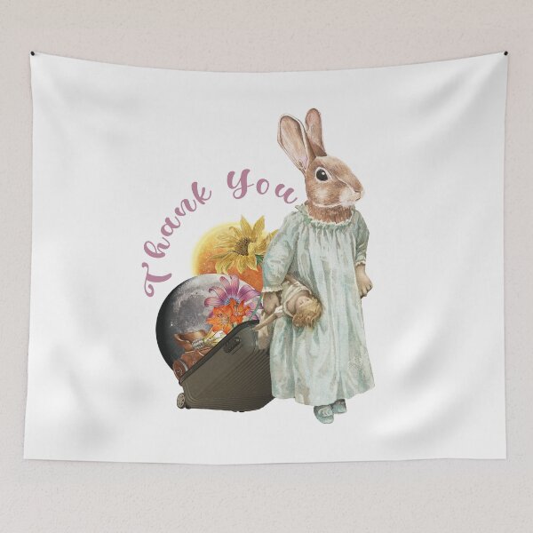 Item preview, Thank You World Rabbit designed and sold by TheBigShop1.