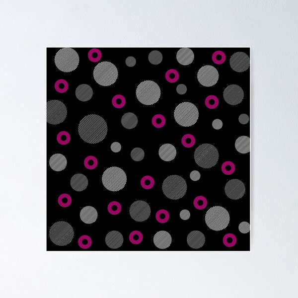 Item preview, Gray and Magenta Polka Dot Pattern designed and sold by designlee.