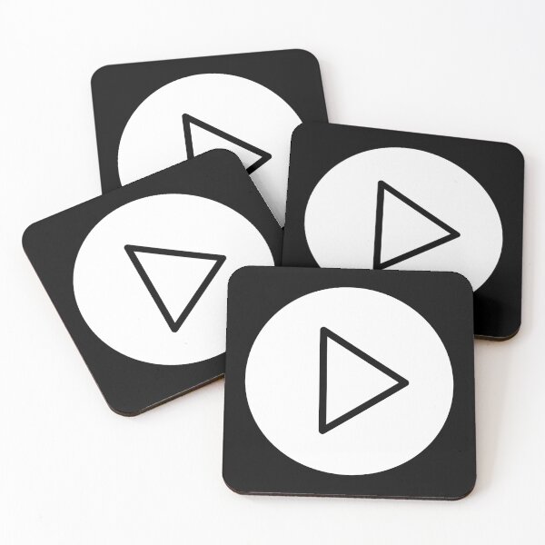 Item preview, Copy of Play Button 003 Black on White Outline - Fill designed and sold by Rupert Russell.