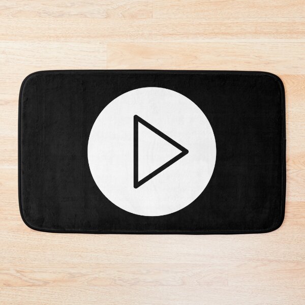 Item preview, Copy of Play Button 003 Black on White Outline - Fill designed and sold by Rupert Russell.