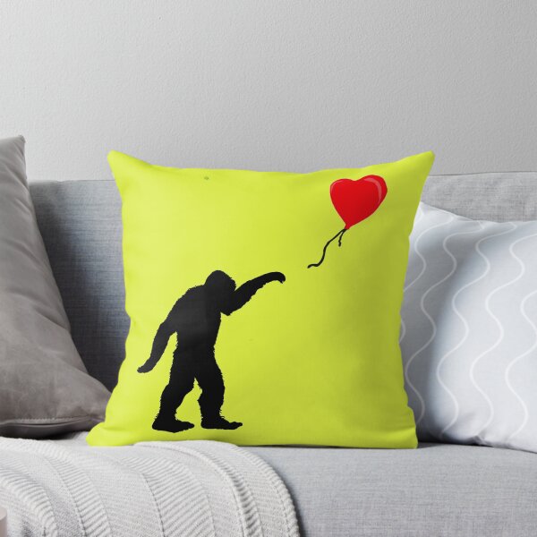 Item preview, Banksy Bigfoot Red Heart Balloon Valentines designed and sold by checkertonetees.