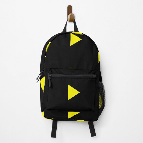 Item preview, Play Button 003 Black Outline - Yellow Play - Transparent designed and sold by Rupert Russell.