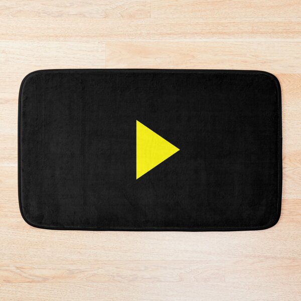Item preview, Play Button 003 Black Outline - Yellow Play - Transparent designed and sold by Rupert Russell.