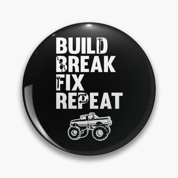 Item preview, Build Break Fix Repeat Lifted Truck Mudding Racing T Shirt designed and sold by shoutoutshirtco.