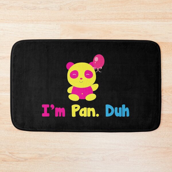Item preview, I'm Pan Duh Panda - Pansexual designs - Omnisexual prints product designed and sold by shoutoutshirtco.