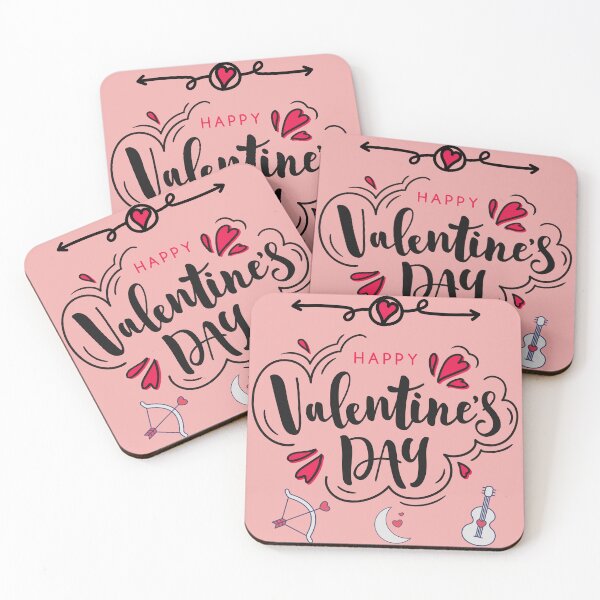 Item preview, happy valentines day pink love designed and sold by blackitaa.