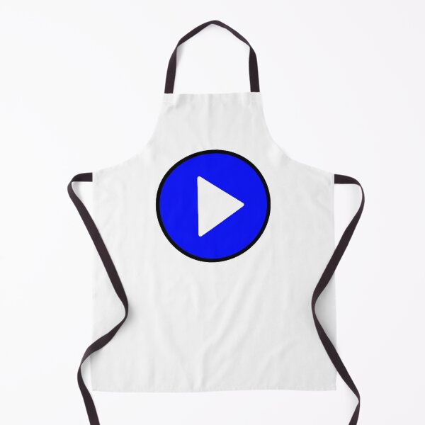 Item preview, Play Button 003 Black Outline Blue Fill designed and sold by Rupert Russell.