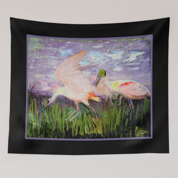 Item preview, Tropical Roseate Spoonbill Bird Study II designed and sold by KathteeDesign.