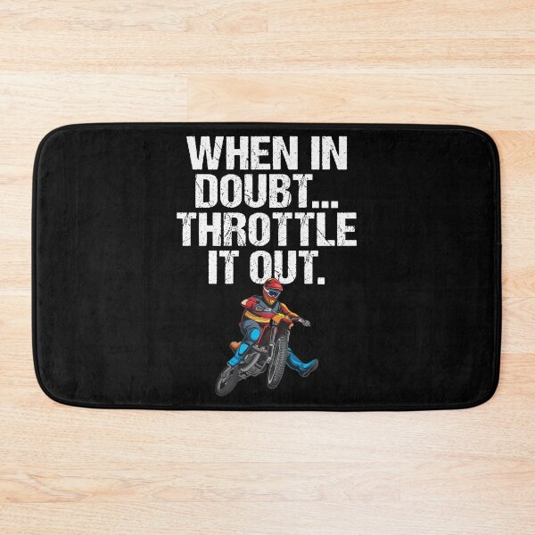 Item preview, When in Doubt Throttle It Out Motocross Dirt Bike Racing designed and sold by shoutoutshirtco.