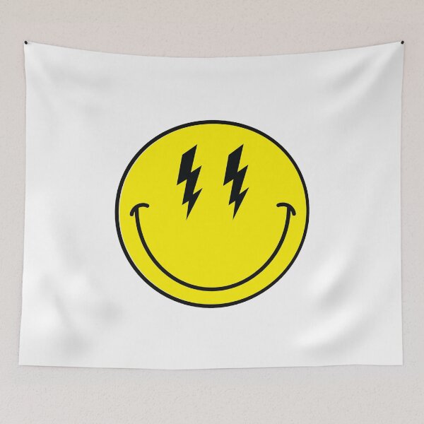 Item preview, LIGHTNING SMILEY FACE designed and sold by Character Assassination.