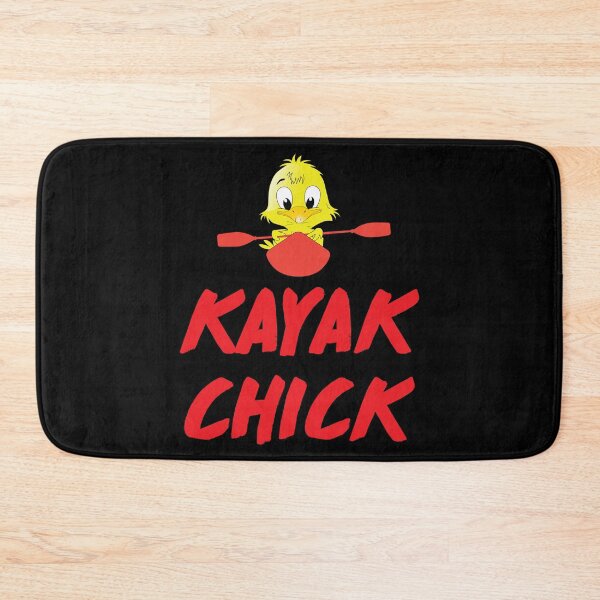 Aperçu de l'œuvre Kayak Chic Poussin Kayak Kayakiste Nature Amoureux De L'Eau créée et vendue par shoutoutshirtco.