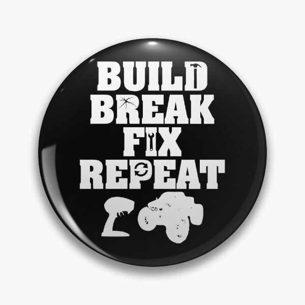 Item preview, Build Break Fix Repeat R/C Car Radio Control Racing T-Shirt designed and sold by shoutoutshirtco.
