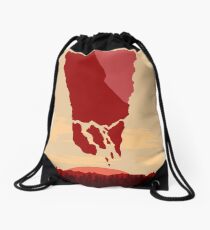 future landscape Drawstring Bag