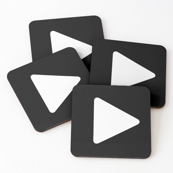 Item preview, Play Button 005 - White fill designed and sold by Rupert Russell.