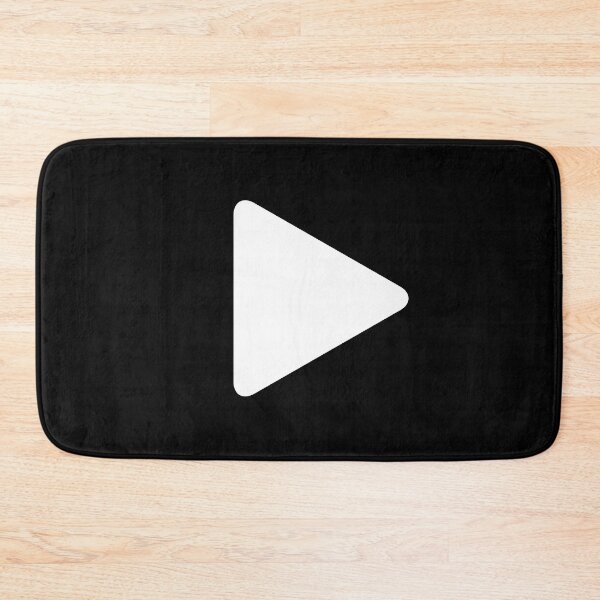 Item preview, Play Button 005 - White fill designed and sold by Rupert Russell.