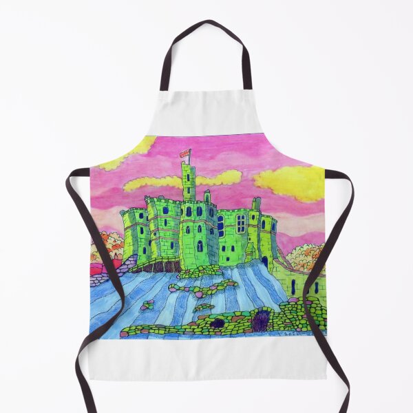 Item preview, 612 - WARKWORTH CASTLE (STYLISED) - DAVE EDWARDS - COLOURED PENCILS - 2022 designed and sold by BLYTHART.