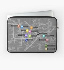 Sherlock Tube Map (Dark) Laptop Sleeve