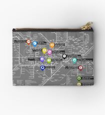 Sherlock Tube Map (Dark) Studio Pouch