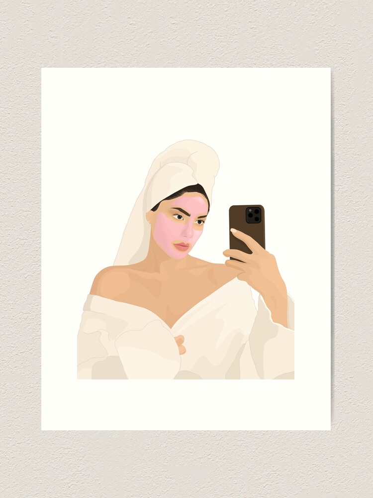 Selfie Girls Art Print