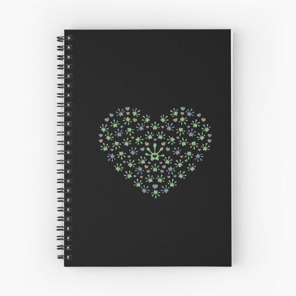 Item preview, Lizard Love: Green, blue, tan Footprints and Hearts Arranged in a Heart designed and sold by SnakeCharm.